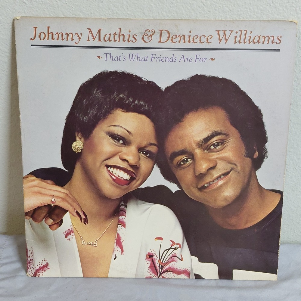 Johnny Mathis & Deniece Williams That's What Friends Are For 1978 Vinyl LP JC